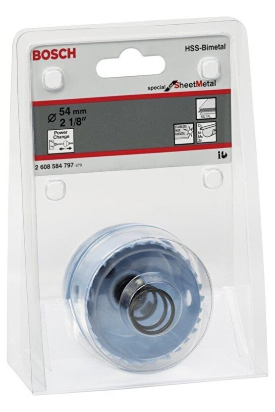 - Saç Metal Için Delik Açma Testeresi (panç) - 54 Mm, 2 18