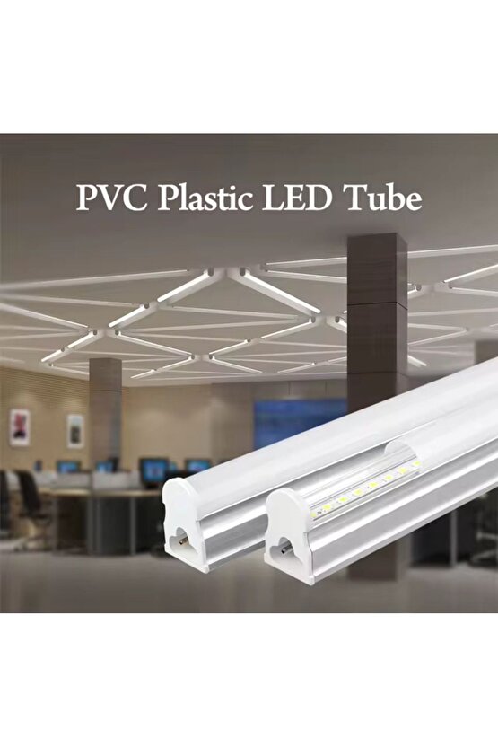 1 Adet 60 Cm, 9 Watt Gün Işığı Ledli Eklenebilir T5 Bant Armatür, T5 Armatür, Tavan, Duvar Armatürü