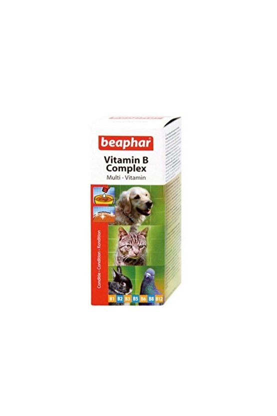 Kedi Köpek Kuş Ve Kemirgenler Için Likit B Vitamini 50 ml
