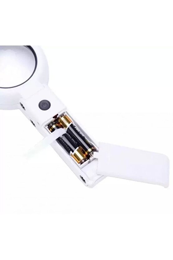 Usb Şarj Edilebilir Katlanabilir 3.510x Büyüteç 8 Ledli Masa Ve Eliçin  Taşınabilir Büyüteç Fs90rc