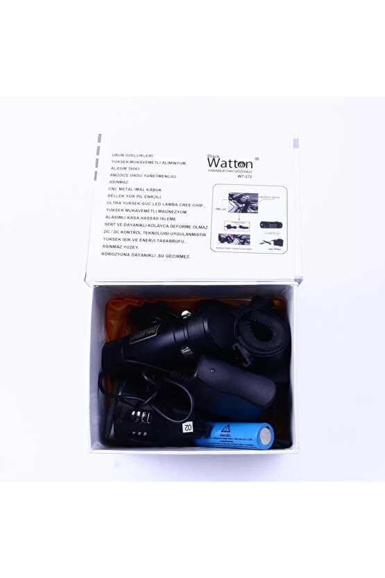Black Wt-272-profesyonel Bisiklet Lambası