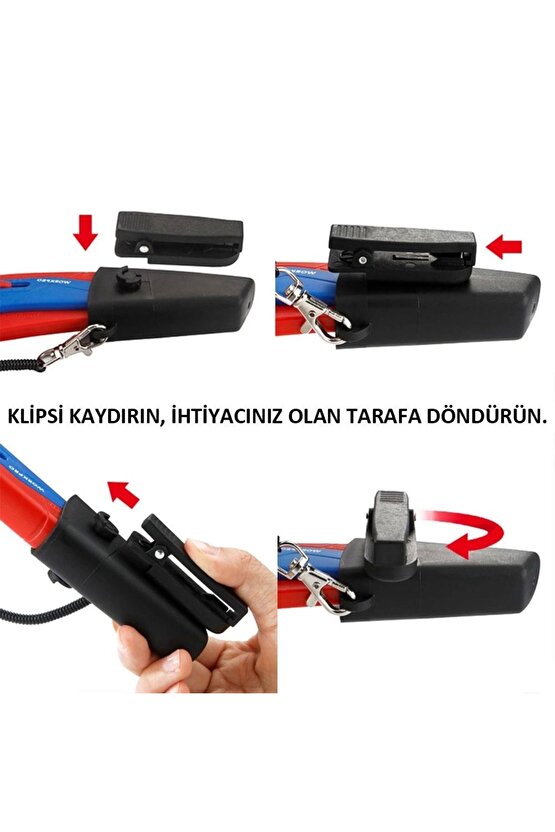 Wp213010 Kemer Askı Kancalı Otomatik Geri Çekilebilir Mandallı Rötuş Maket Bıçağı 3 Adet Y
