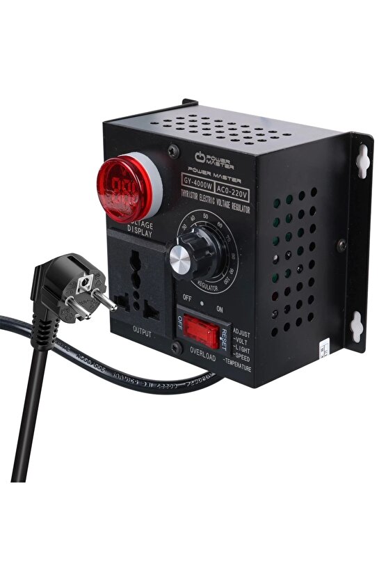 10-100V AC 4000 WATT 15A HIZ IŞIK KONTROLÜ MOTOR SÜRÜCÜ VOLTAJ REGÜLATÖR (4767)
