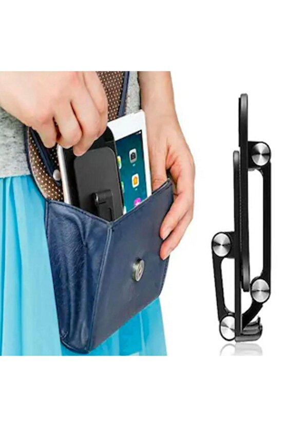 Plastik Ayarlanabilir Kaydırmaz Taban Telefon Tablet Standı (4767)