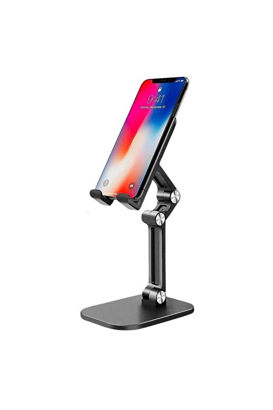 Plastik Ayarlanabilir Kaydırmaz Taban Telefon Tablet Standı (4767)