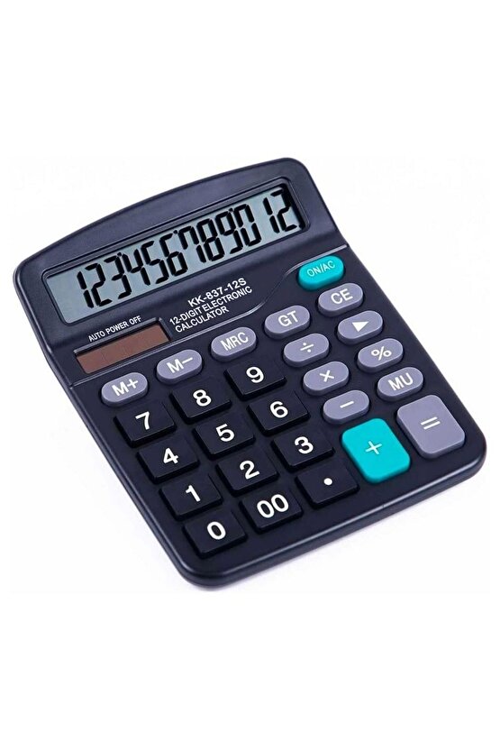 Standart Fonksiyonlu 12 Haneli Geniş LCD EkranPill Masaüstü Hesap Makinesi (4767)