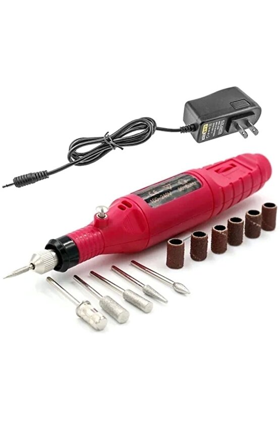 6 Uçlu Elektrikli Manikür Pedikür Seti ( 2000-300RPM HIZ ) (4767)