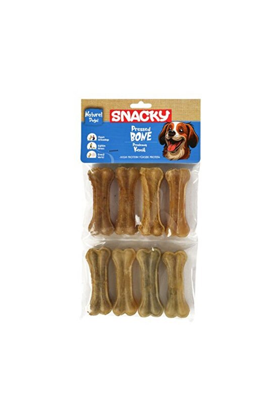 Natural Preslenmiş Yüksek Proteinli Köpek Çiğneme Kemiği 8 Adet 180 gr - Pıdp-002 - Petshopun