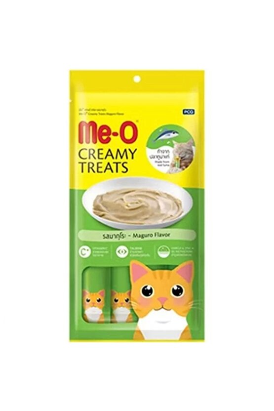 Meo Kremalı Mavi Yüzgeçli Orkinos Balıklı Kedi Sıvı Ödül Maması 4x15 gr