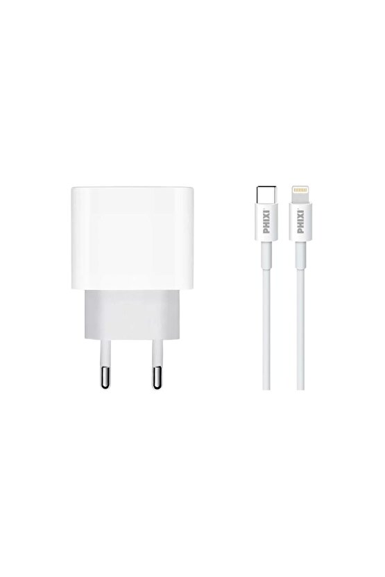 Force Qch281l Pd Destekli 15w Type-c To Lightning Usb Kablolu Şarj Cihazı