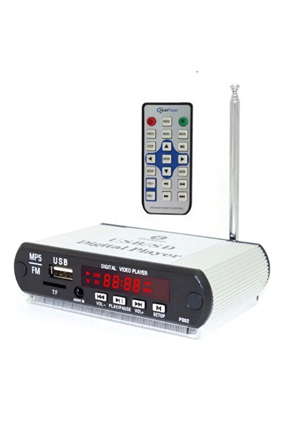 Magıcvoıce Ss-105 Mp5 Usbsdmmcbluetooth Kumandalı Oto Teyp Çevirici Kasalı Model (5V12V) (4767)