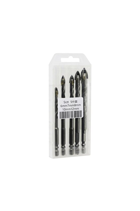 OK UCU TİPLİ   5PCS   ÇOK AMAÇLI MATKAP UCU   6-7-8-10-12MM (4767)