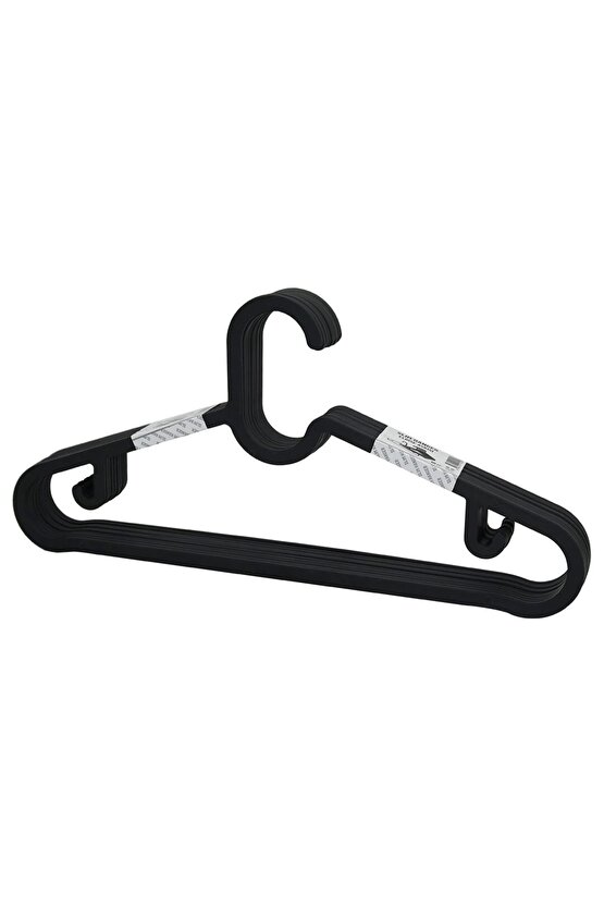 10PCS PLASTİK - ANTRASİT GRİ ELBİSE ASKISI (4767)