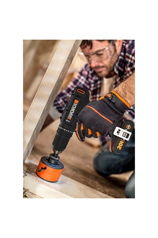 Wx370.9 20volt Profesyonel Şarjlı Darbeli Matkap (AKÜ DAHİL DEĞİLDİR)