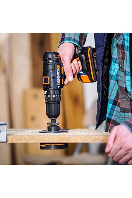 Wx370.9 20volt Profesyonel Şarjlı Darbeli Matkap (AKÜ DAHİL DEĞİLDİR)