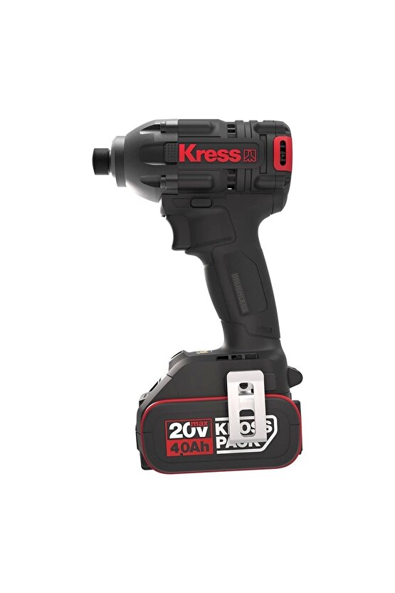 Kub60.2 20volt 4.0ah Li-ion Çift Akülü 230nm Kömürsüz Profesyonel Şarjlı Darbeli Tornavida