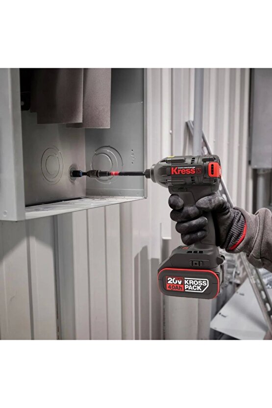Kub60.2 20volt 4.0ah Li-ion Çift Akülü 230nm Kömürsüz Profesyonel Şarjlı Darbeli Tornavida
