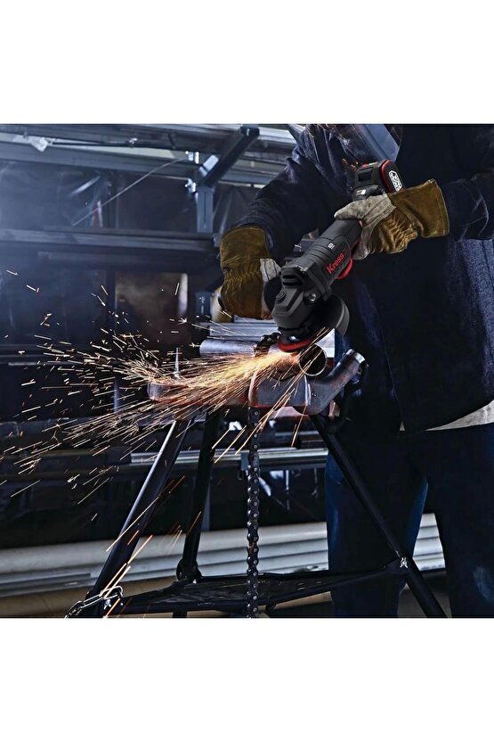 Kuh04 20volt 4.0ah. Li-ion Çift Akülü 125mm Kömürsüz Profesyonel Şarjlı Devir Ayarlı Avuç Taşl