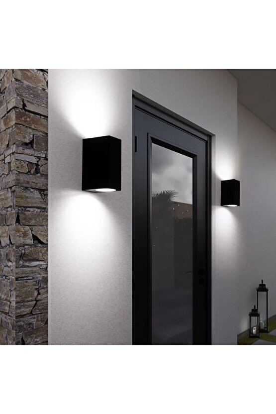 Elektrikle Çalışır, 10 Watt Kendinden Ledli, 4200 Kelvin (Ilık Beyaz Işık) İç ve Dış Mekan Led Aplik