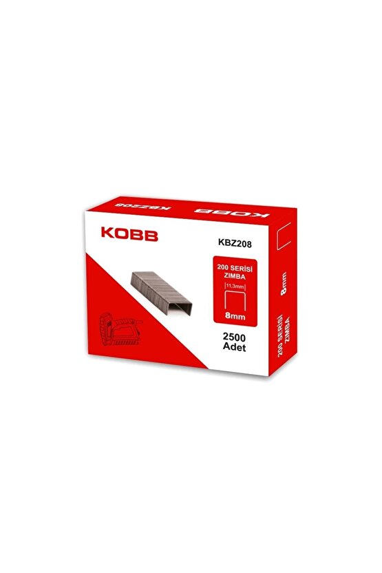 Kbz208 8mm 2500 Adet 200 Serisi Ağır Hizmet Tipi Zımba Teli