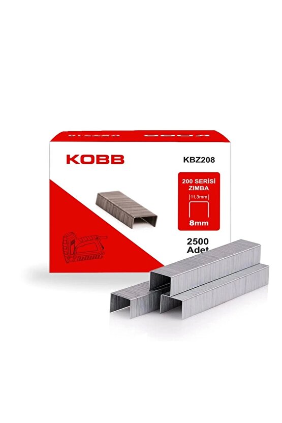 Kbz208 8mm 2500 Adet 200 Serisi Ağır Hizmet Tipi Zımba Teli