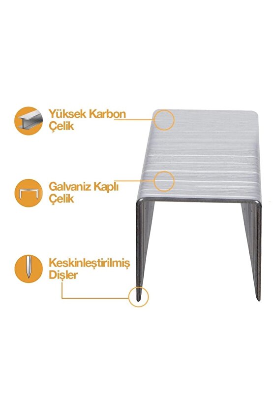 Kbz208 8mm 2500 Adet 200 Serisi Ağır Hizmet Tipi Zımba Teli