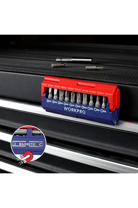 Wp221062 13 Parça Manyetik Cr-v Vidalama Bits Uç Seti