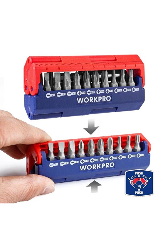 Wp221062 13 Parça Manyetik Cr-v Vidalama Bits Uç Seti