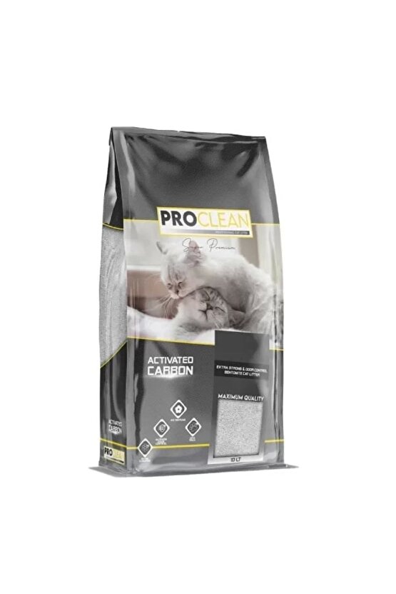 Aktif Karbonlu Topaklanan Kedi Kumu 10 Lt