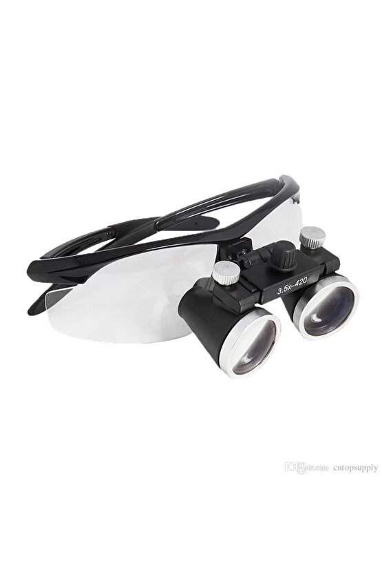 3.5x420mm  Diş Cerrahi Gözlük Lens Büyüteç,taşıma Çantalı