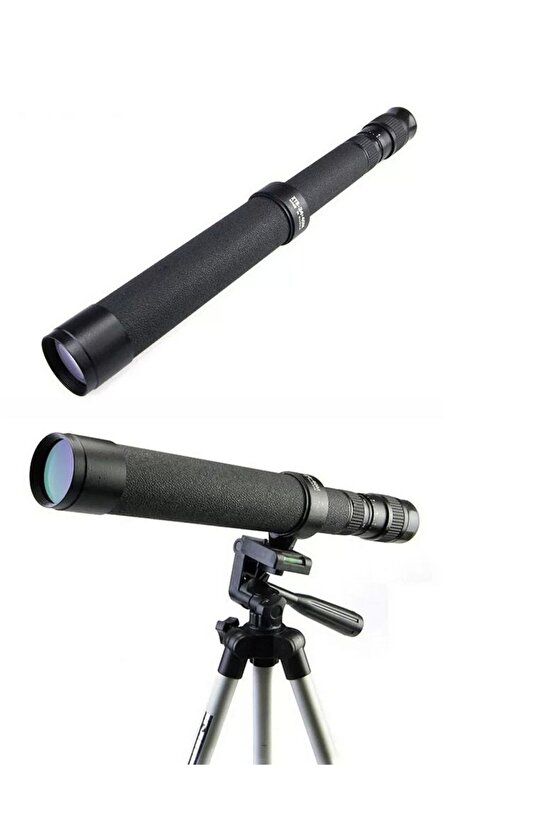 Baigish Zt824x40 Rus Model  Zoomlu ,deri Çantalı Tripot Bağlanan Tekli Dürbün