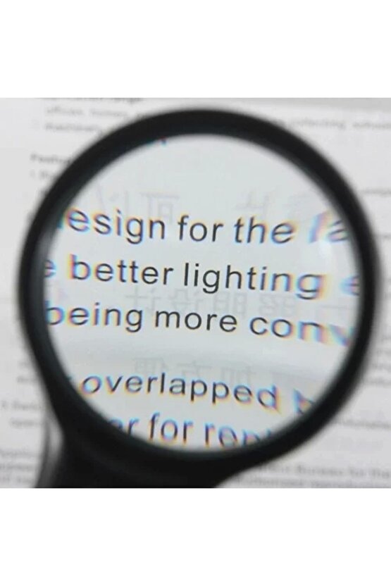 3 Led Işıklı 3x75 Mm 45x22 Mm  El Büyüteç