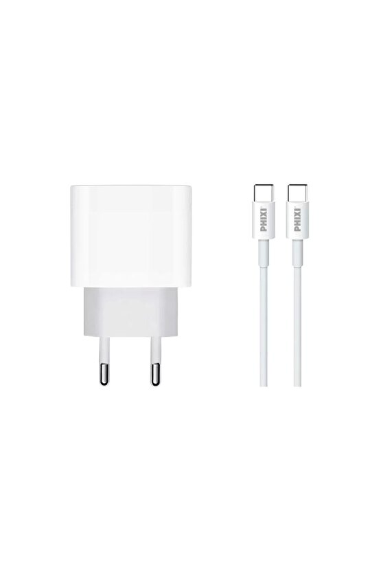 Force Qch281t Pd Destekli 15w Type-c To Type-c Usb Kablolu Şarj Cihazı