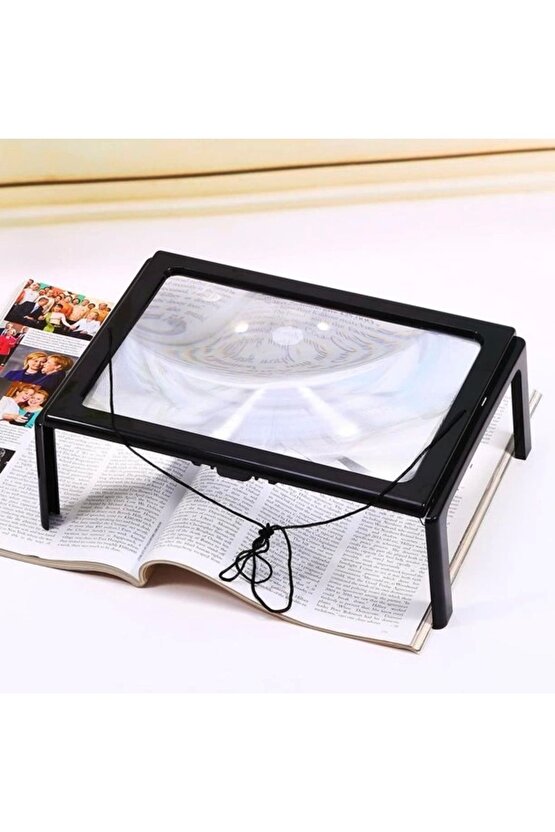 Led Işıklı Kitap  Okuma Büyüteç