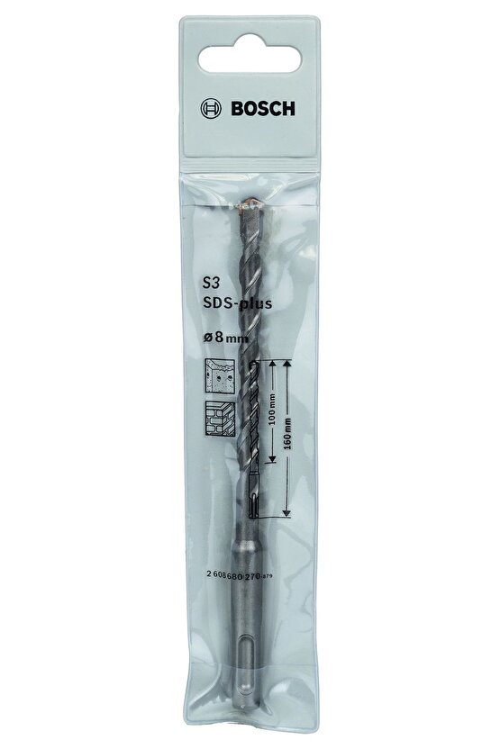 Plus-1 Serisi Sds-plus Kırıcı Delici Matkap Ucu 8x160 Mm