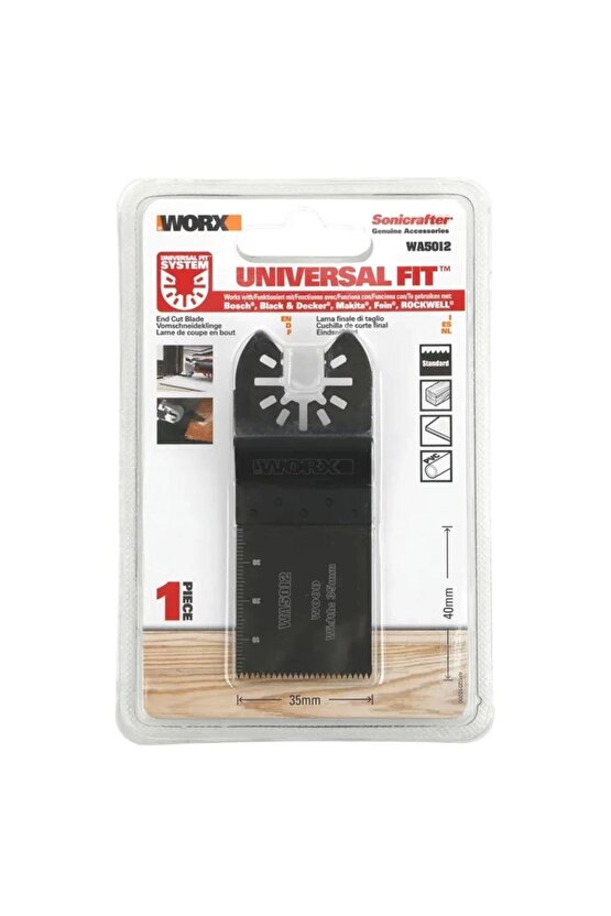 Wa5012 Çok Amaçlı Raspalama Makinası Için 35x40mm Ahşap, Fiberglas, Pvc Universal Kesme Bıçağı