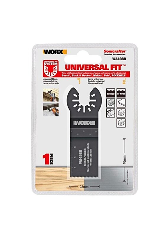 Wa4988 Çok Amaçlı Raspalama Makinası Için 28x40mm Metal, Ahşap, Fiberglas, Pvc Universal Kesme