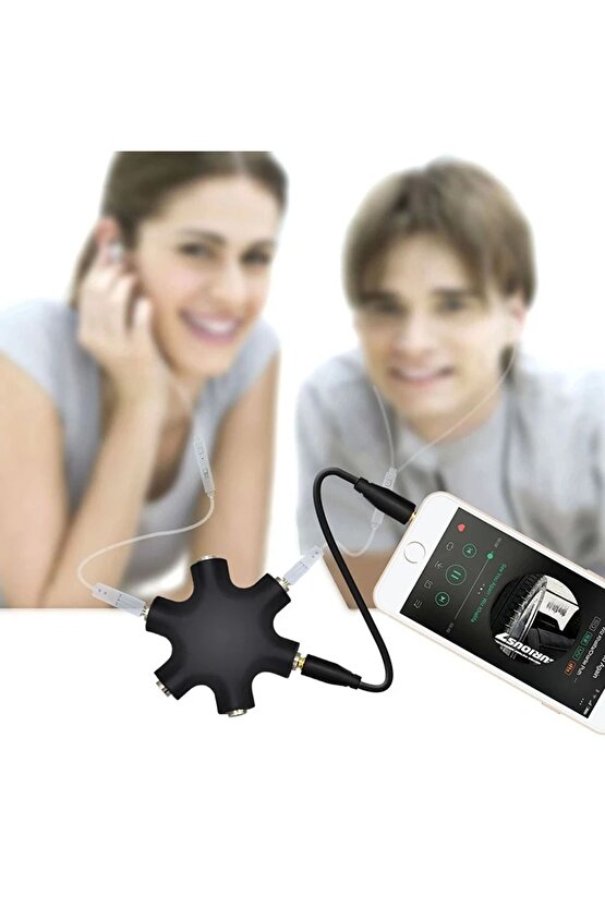 6lı 3.5mm Stereo Aux Çoklayıcı (4767)