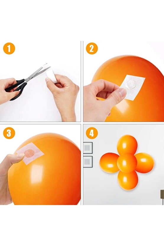 Sticker Damla Model Çift Taraflı Yapışkan Balon Yapıştırıcısı (4767)