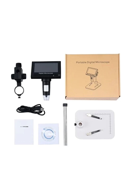 1000x 2.0mp Usb Dijital Elektronik Mikroskop 8 Lcd Ekran Vga Büyüteç Dm4s
