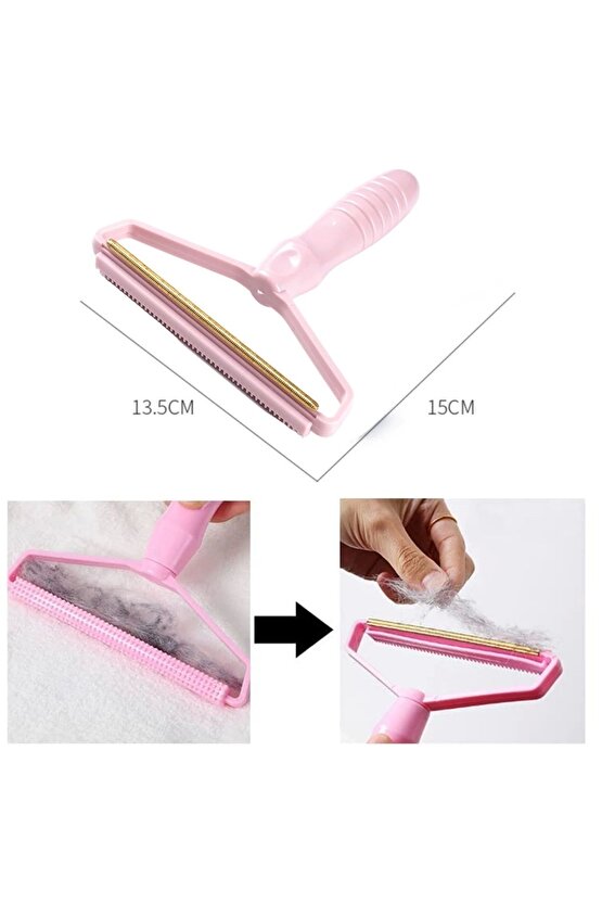 Çift Taraflı Elbise Kazak Plastik Kumaş Tüy Alma ve Tiftik Temizleyici Toplayıcı Taşınabilir (4767)