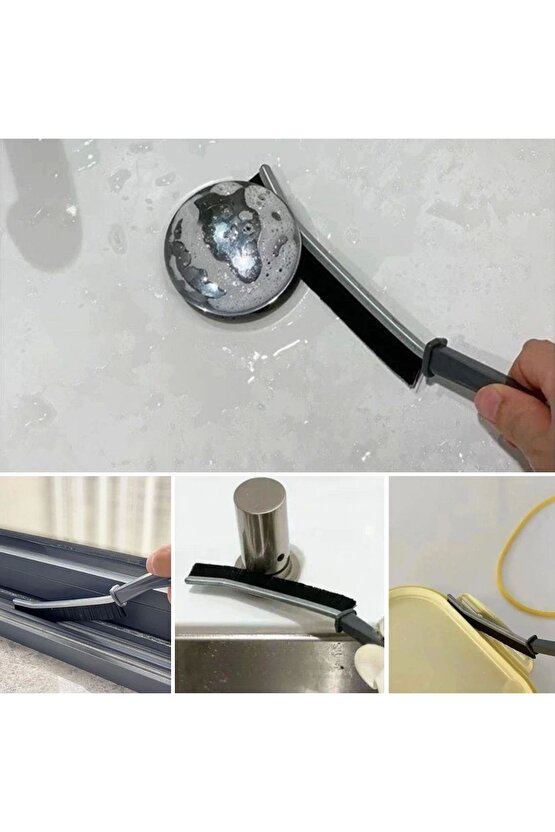2li Çok Amaçlı Multi Ince Temizlik Fırçası Derz Arası Banyo Mutfak Lavabo Detay Temizleme Fırçası (4