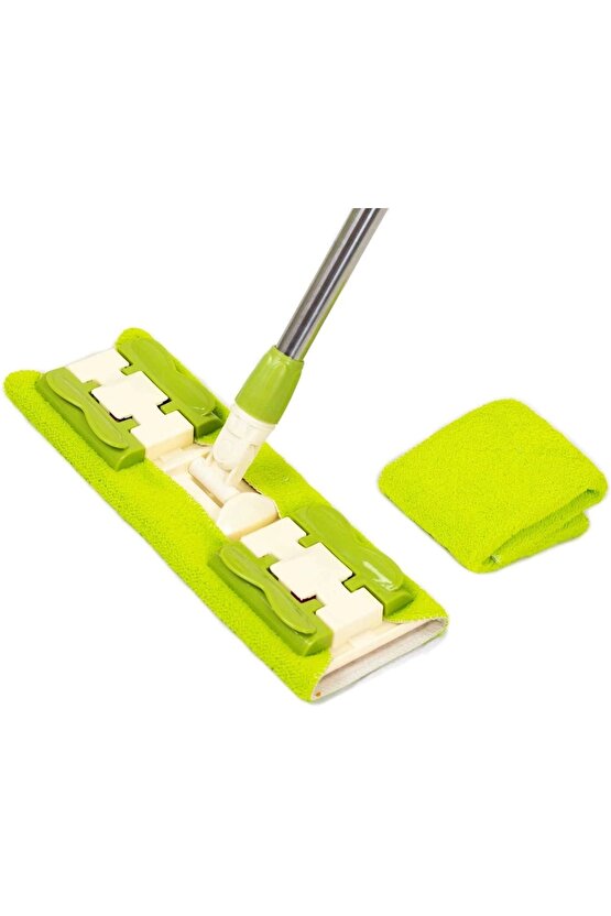 Sihirli Spin Mop Teleskopik Çok Amaçlı Mop +1 Bez Hediyeli - Mor (4767)