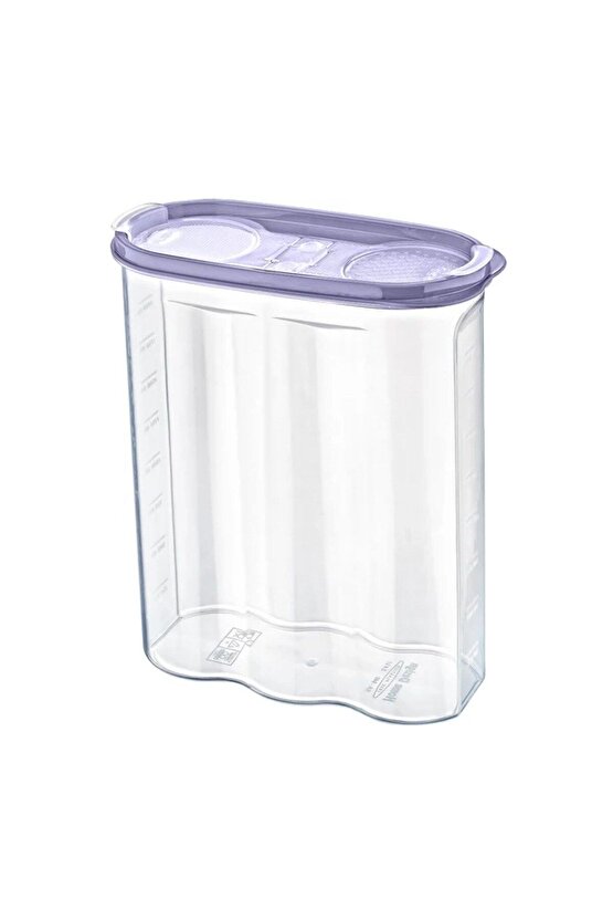 2 Kapaklı Ölçekli Erzak Kuru Gıda Saklama Kutusu Kabı 24 Litre-SA940 (4767) - SGM1747-2276
