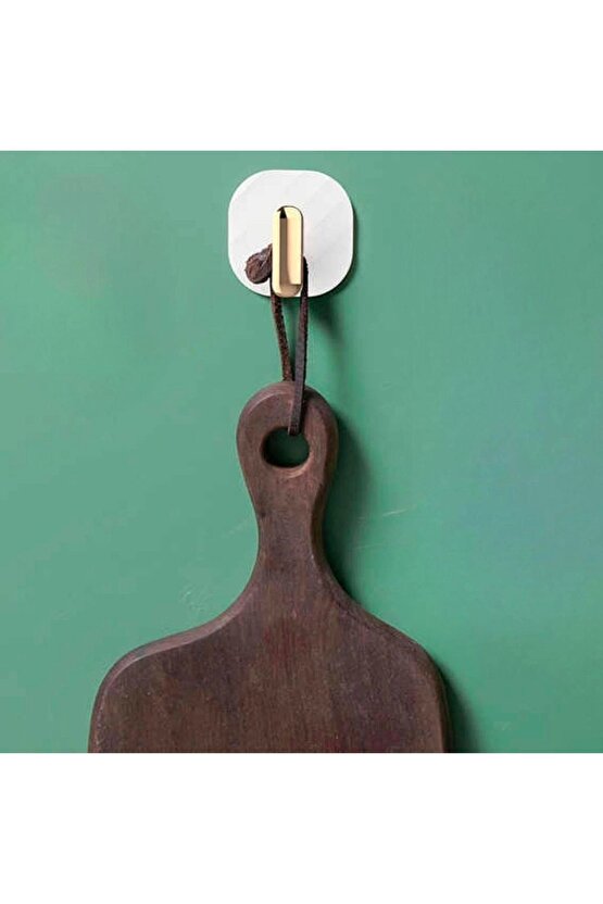 2li Yapışkanlı Retro Askılık Dolap Kapak Kulpu Beyaz (4767)