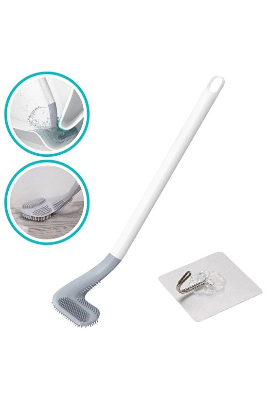 Golf  Sopası Tasarımlı Silikon Wc Klozet Temizleme Fırçası (4767)