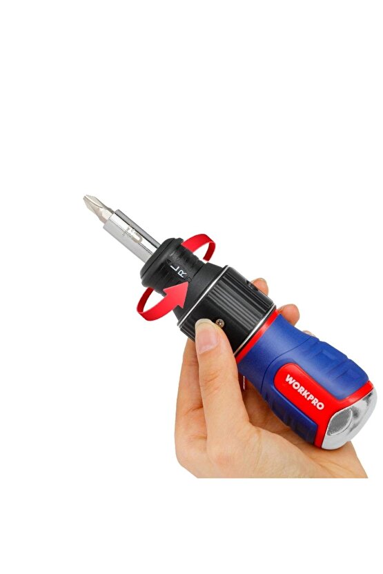 Simurg WP221071 6-IN-1 Profesyonel CR-V Cırcırlı Manyetik Topaç Tornavida Seti Riee 1094518