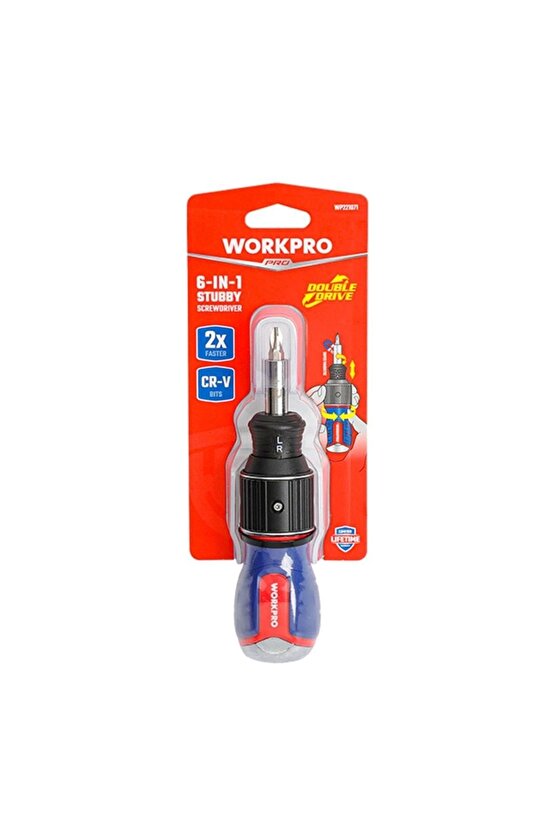 Simurg WP221071 6-IN-1 Profesyonel CR-V Cırcırlı Manyetik Topaç Tornavida Seti Riee 1094518