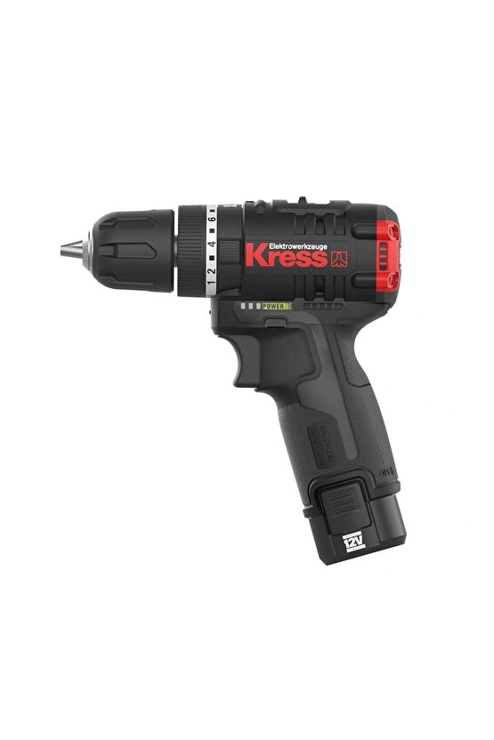 Kuc12 12volt2.0ah Li-ion Çift Akülü Kömürsüz Profesyonel Şarjlı Darbeli Matkap