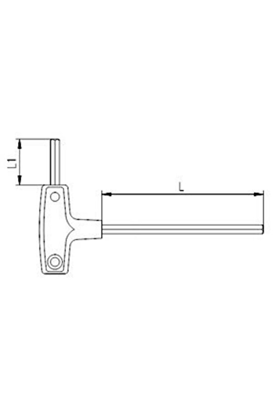 İzeltaş 4920220100 10mm T Tipi Allen Anahtar
